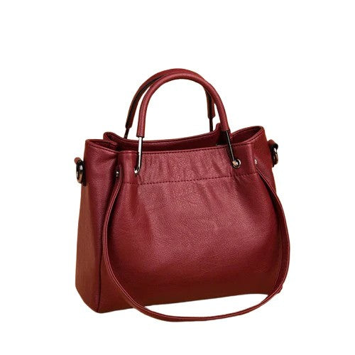 Vealore Soft Leather Retro Bucket Bag